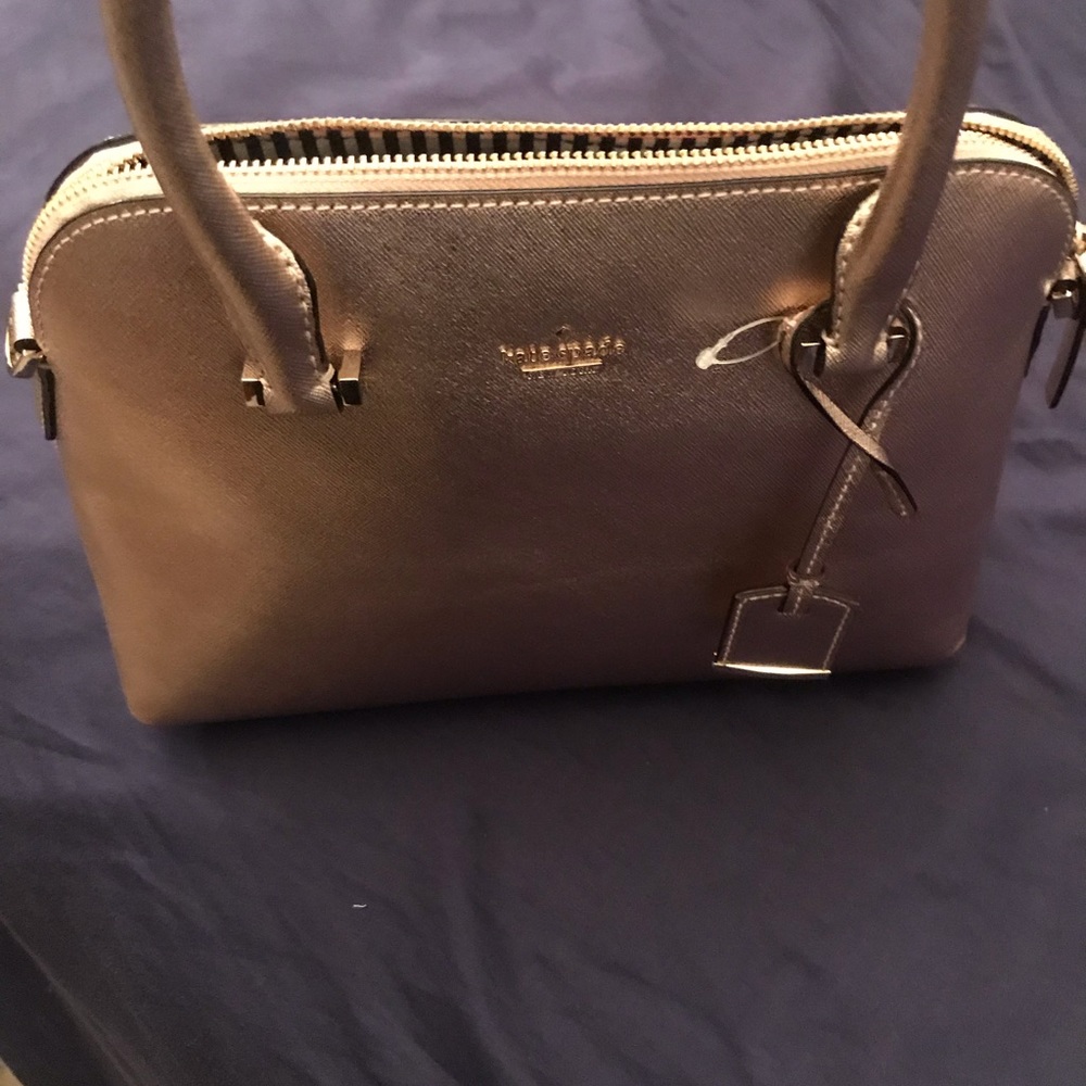 Kate spade gold tone shoulder purse new